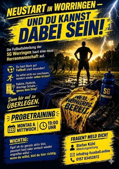 Spielersuche Flyer